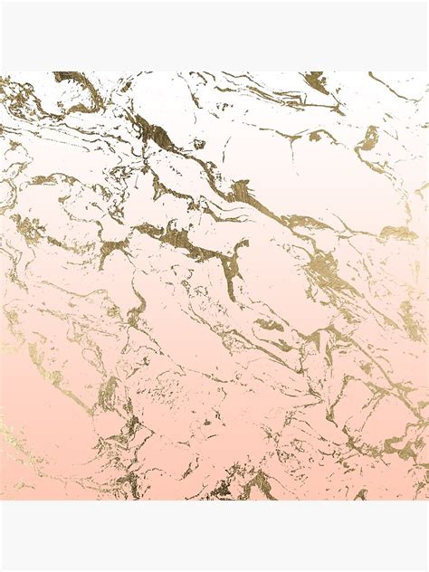pink blush white ombre gradient gold marble pattern framed art print by girlytrend redbubble