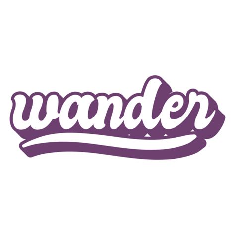 Wonder Purple Word Lettering Png And Svg Design For T Shirts