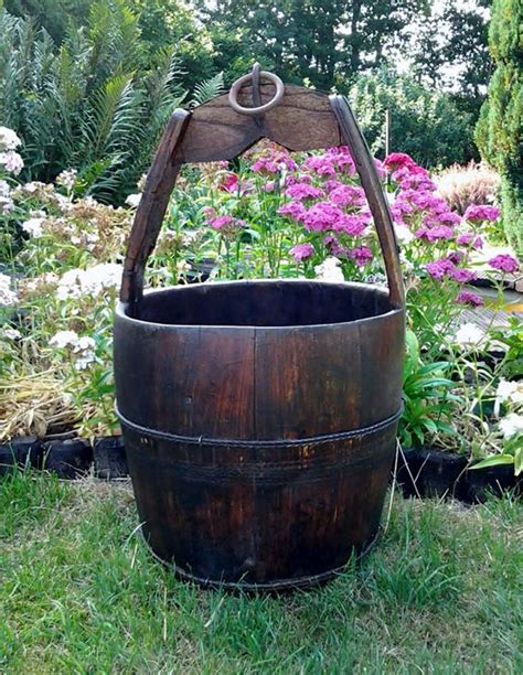 Wooden Wishing Well Whimsical Garden Attribute