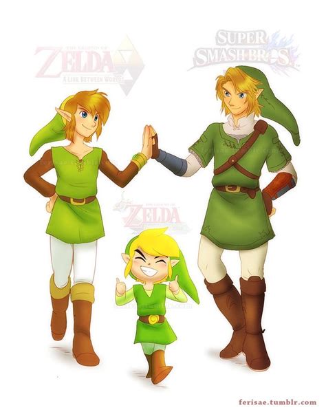Link Times Three By Ferisae On Deviantart Legend Of Zelda Zelda