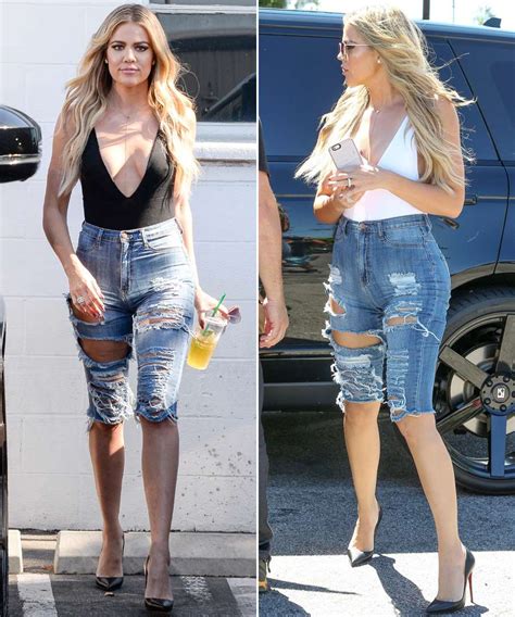 Khloé Kardashian Rocks Her Favorite Plunging Bodysuit In Two Different Colors