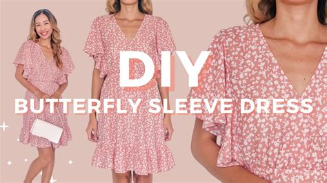 Diy Butterfly Sleeve Dress Step By Step Sewing Tutorial Lukewarm Takes