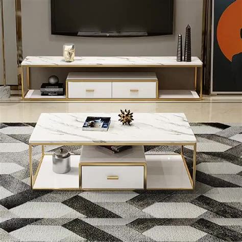 Check spelling or type a new query. Ti Gold Rose Gold Tea Table For Living Room Marble Top ...