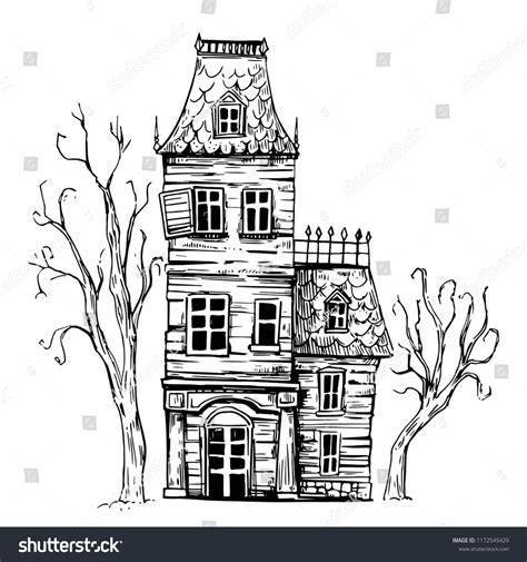 Discover Halloween House Sketch Latest In Eteachers