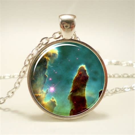 Galaxy Necklace Nebula Jewelry Stars And Universe Hipster Etsy