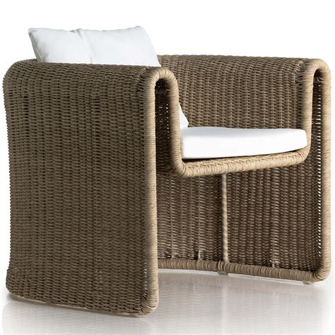 Tucson Woven Outdoor Chair, Vintage White – High Fashion Home