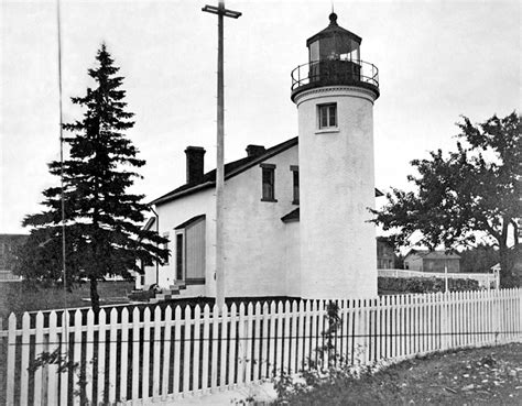 Beaver Island Harbor St James Lighthouse Michigan At