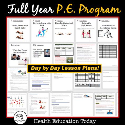 Pe Lessons Full Year Curriculum 6th 12th Grade In 2020 Physical