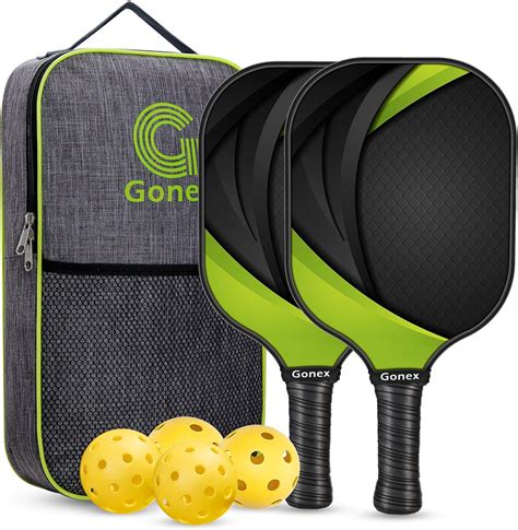 Gonex Pickleball Paddles USAPA Graphite Pickleball Set Carbon Fiber Pickleball Racket