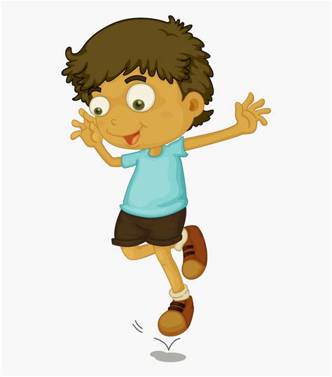 Jumping Child Clip Art Hop On One Foot Clipart Free Transparent
