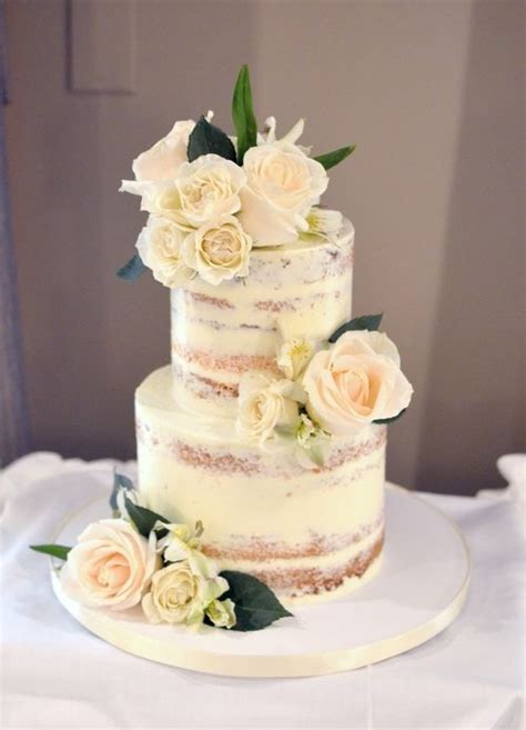 Naked Cakes Tiered Wedding Cake Pretty Cakes Beautiful Cakes Amazing Cakes Wedding Cake