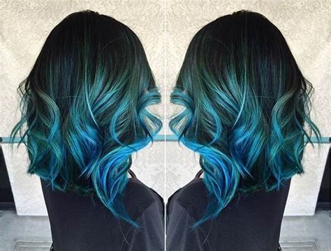 41 Bold And Beautiful Blue Ombre Hair Color Ideas Blue