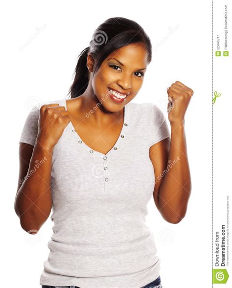 Happy Black Woman Royalty Free Stock Photography Image 22446817