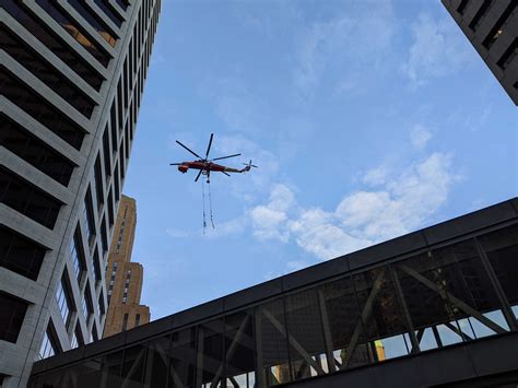 Hearing helicopters, seeing police presence in downtown Minneapolis