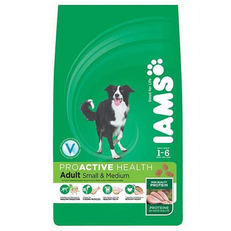 Dog food for small dogs uk. Iams Adult Small & Medium Dog Food Rich In Chicken 12kg ...