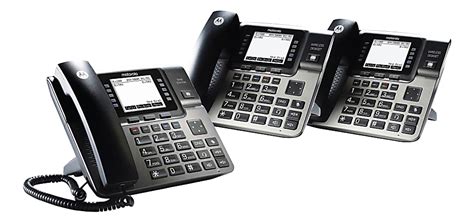 Motorola 4 Line Desk Phone Base Set Ml1002d Office Depot