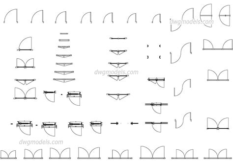 Doors And Windows In Plan Cad Blocks Free Dwg Models Download