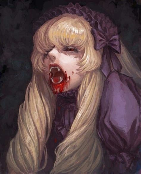 Scary Vampire Girl Anime Monsters Vampire Art Vampire