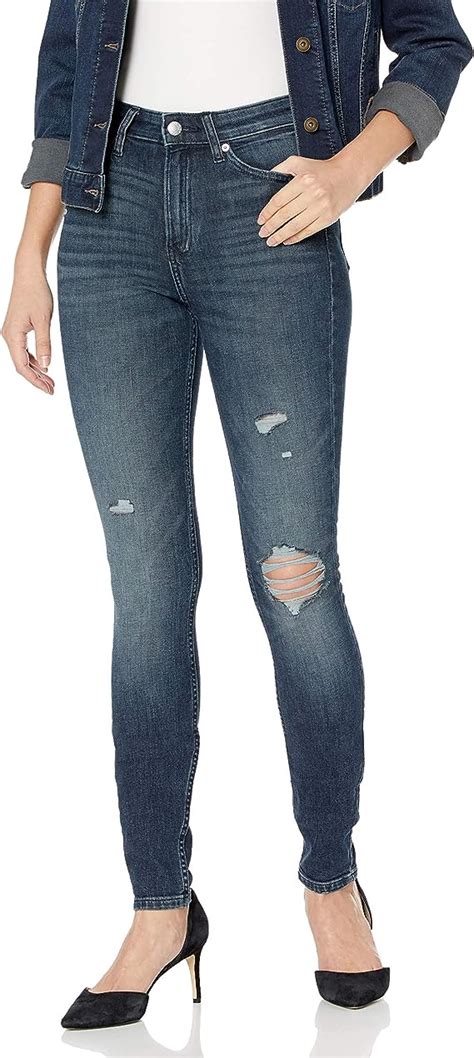 Calvin Klein Women S High Rise Skinny Fit Jeans Magnetic Blue 25x28