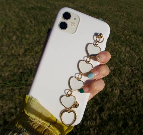 Chain Iphone Case Customized Keychain Phone Case Wrist Chain Etsy