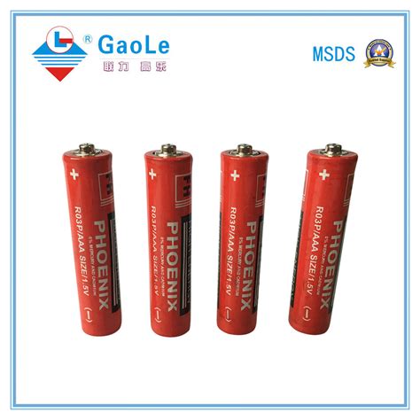 Super Heavy Duty Aaa 15v R03p Battery With Msds Sgs China Dry
