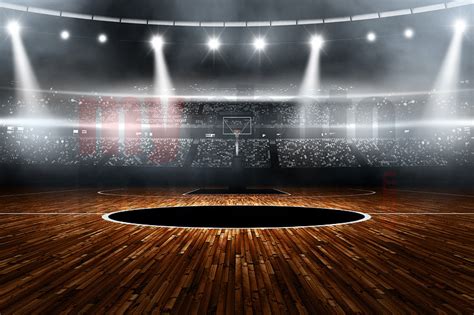 Digital Sports Background Basketball Stadium Horizontal