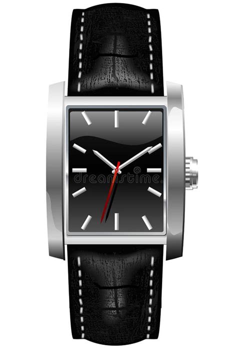 Classic Analog Men S Wrist Watch Stock Illustration Illustration Of