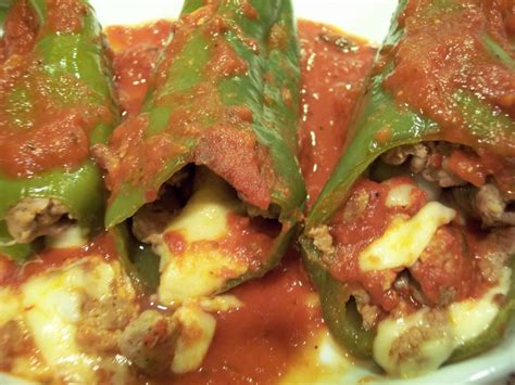 Stuffed Peppers With Sausage And Fontina Proud Italian Cook Stuffed Peppers Sausage And