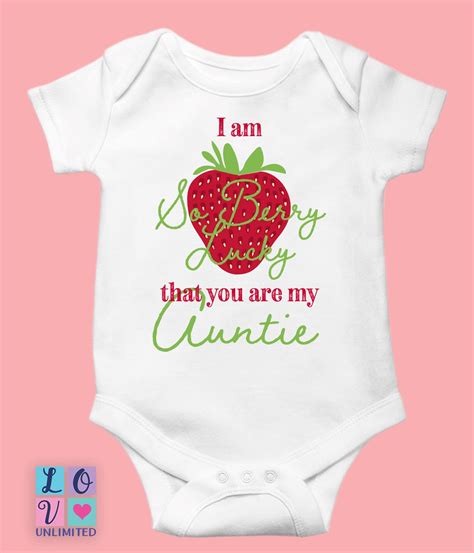 Berry Onesie Bebé Personalizado Traje De Bebé Tía Ropa De Bebé Fresa