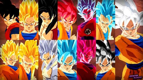 Goku Dbs Costume All Transformations Dragon Ball Z Budokai Tenkaichi