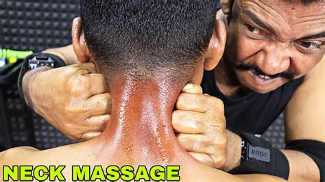 Perfect Neck Oil Massage By Asim Barber Heavy Oil Neck Massage Asmr Head Massage And Neck