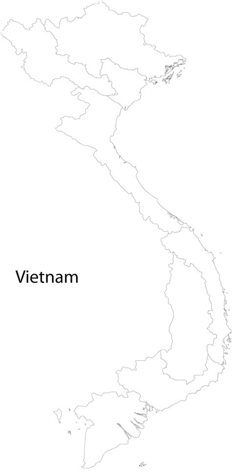 Vietnam Mapa Cartografía Vietnam Estado Vector Png Cartografía