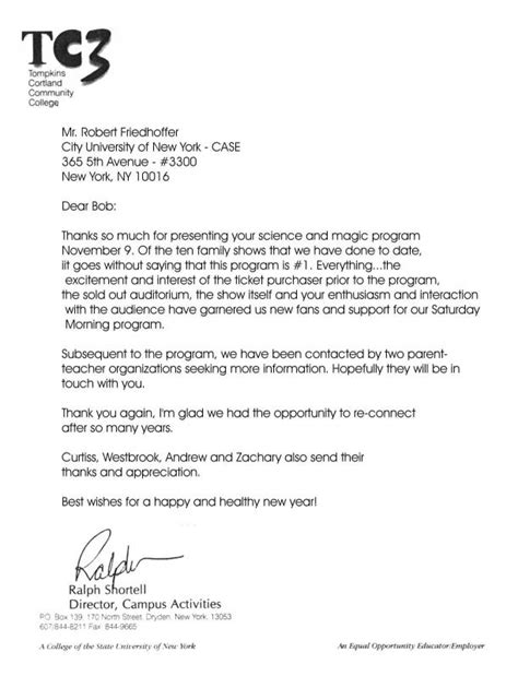 Recommendation Letter For Student Going To College Template Business
