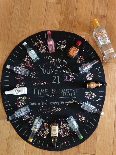 Time To Party Shot Clock 21st Birthday Present For My Birthday Omg I