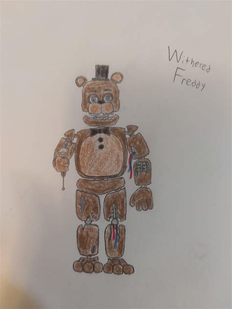 Withered Freddy Drawing Fnaf 2 Rfivenightsatfreddys