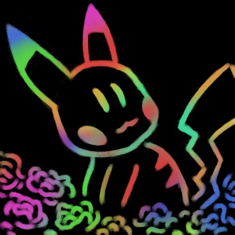 Rainbow Scratch Pikachu By Peachiakeen On Deviantart