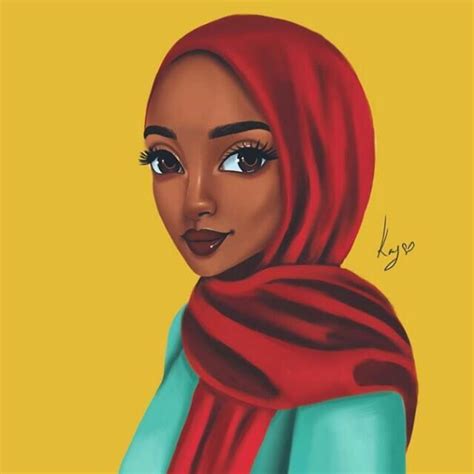 Muslim Black Women Art Black Girls Muslim Girls Muslim Women