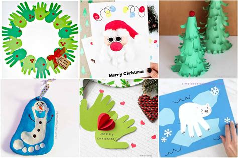 30 Easy Christmas Handprint Crafts For Kids Play Party Plan