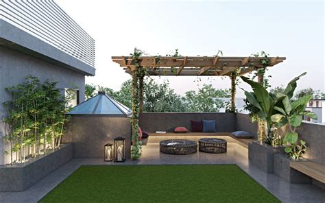 It creates an illusion of space in the small courtyard. Balcony Garden Interior Design Ideas for Every Occasion | Beautiful Homes