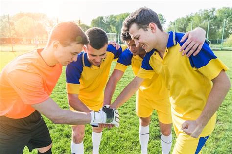 Premium Photo Amateur Football And Teamwork Concept