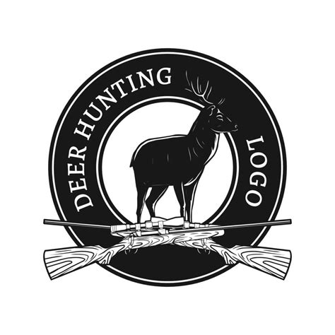Deer Hunting Logo Design 13140332 Vector Art At Vecteezy