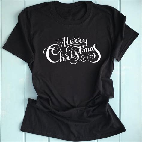 Merry Christmas Ladies T Shirt Merry Christmas T Shirts For Women Merry