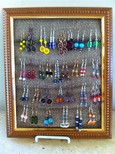 A Do It Yourself Earring Display Earring Display Diy Diy Jewelry