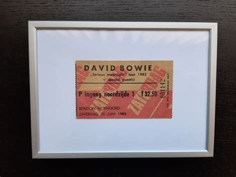 David Bowie Serious Moonlight Tour 1983 Concert Ticket Catawiki