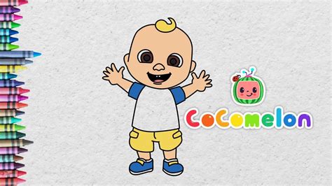 Wow Menggambar Dan Mewarnai Bayi Cocomelon Dengan Mudah How To Draw