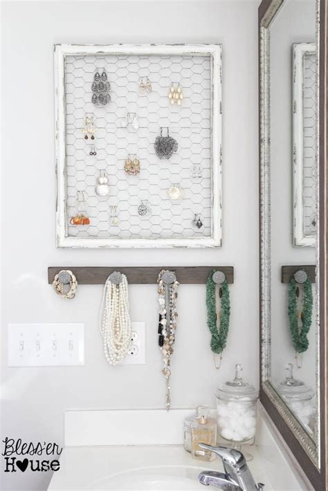 Diy Rustic Industrial Jewelry Organizer Blesser House