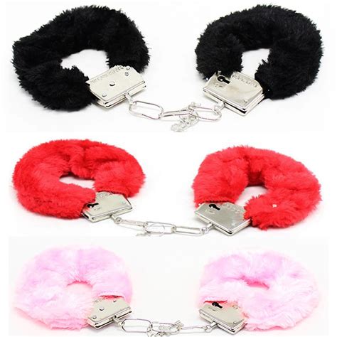Sex Furry Fuzzy Handcuffs Restraints Sex Bondage Products Ankle Role Play Night Party Game T