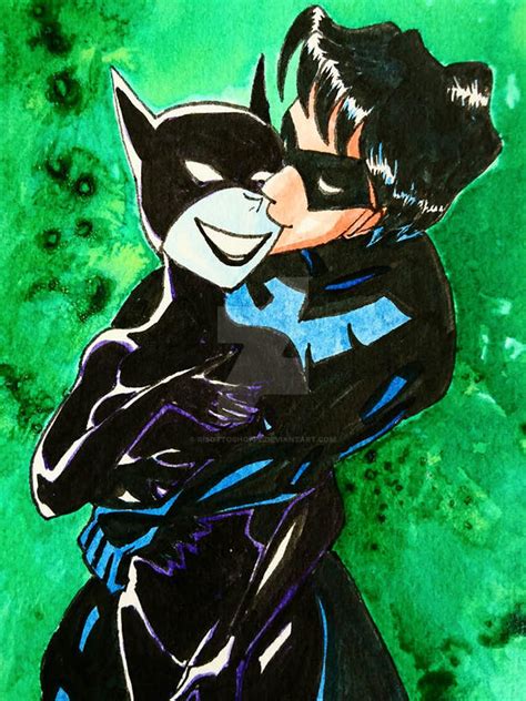 catwoman and nightwing batman the animated series by risottoshoppe on deviantart