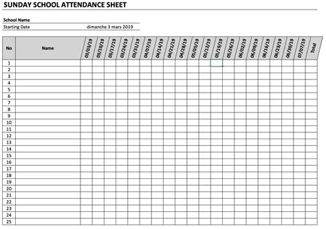 21 Free 2023 Printable Attendance Sheet Templates