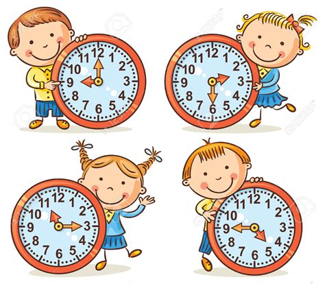 Telling The Time Clip Art